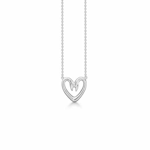 indenlandske Ordinere Måned Love Swans small halskæde i sølv fra Mads Ziegler - Hjerte Halskæde